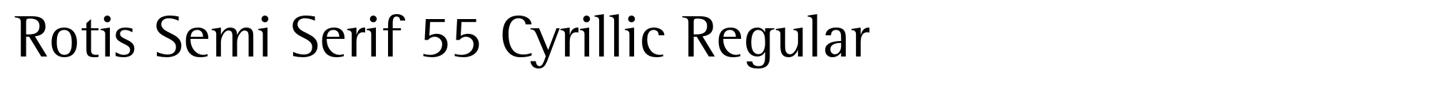 Rotis Semi Serif 55 Cyrillic Regular image